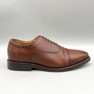 Thursday Boot Co Mens 10 Executive Oxford Shoes Brown Leather Cap Toe Classic